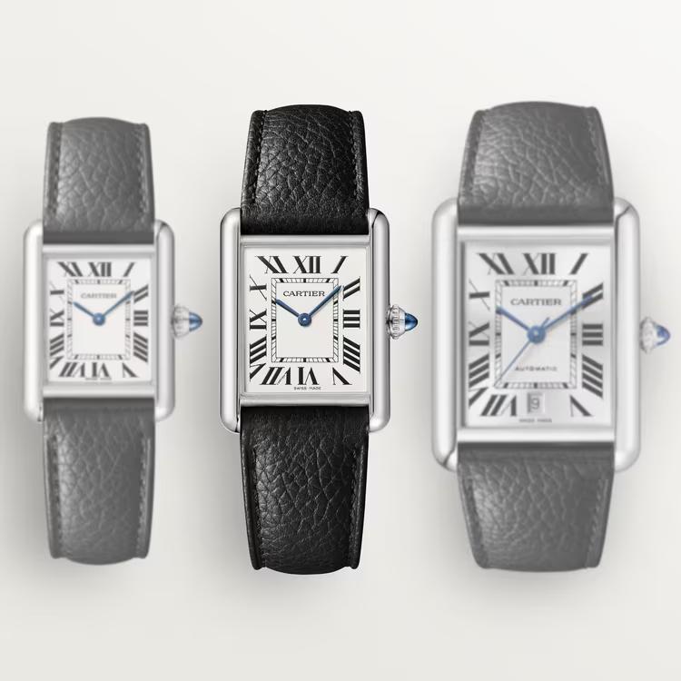 Đồng Hồ Cartier Tank Must Large Watch Nữ Đen