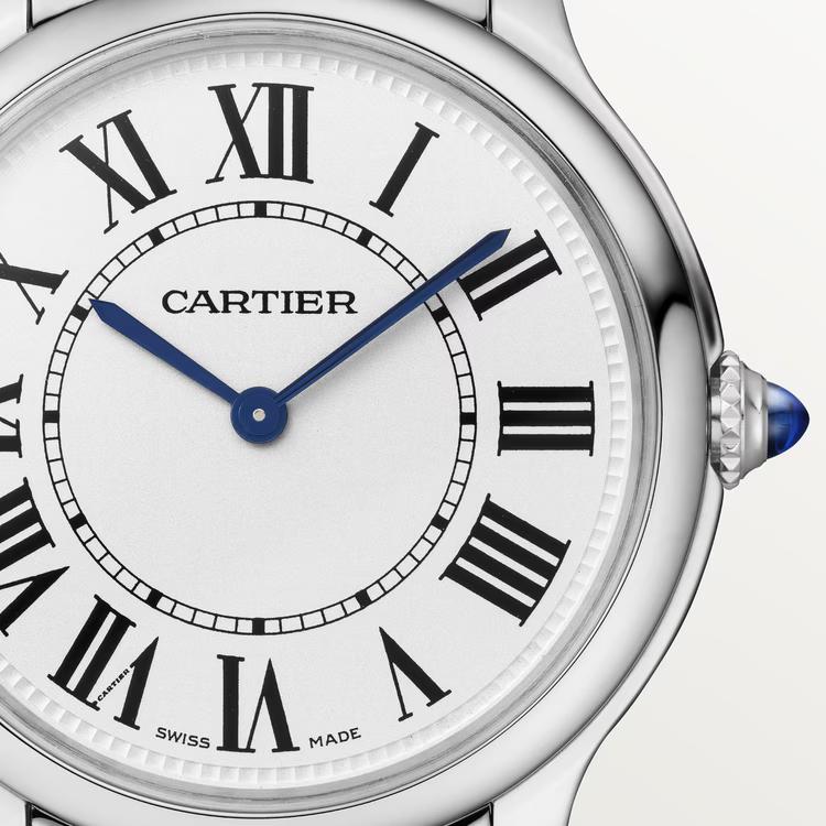 Đồng Hồ Cartier Ronde Must De Cartier Watch Nam Bạc