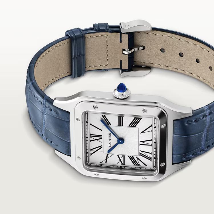 Đồng Hồ Cartier Santos-Dumont Watch Nữ Xanh Dương