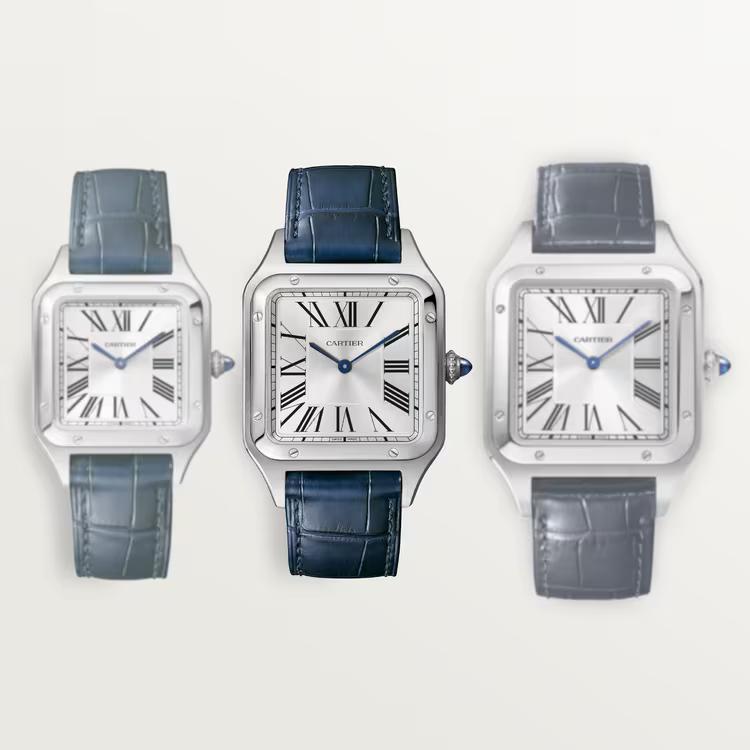 Đồng Hồ Cartier Santos-Dumont Watch Nữ Xanh Dương