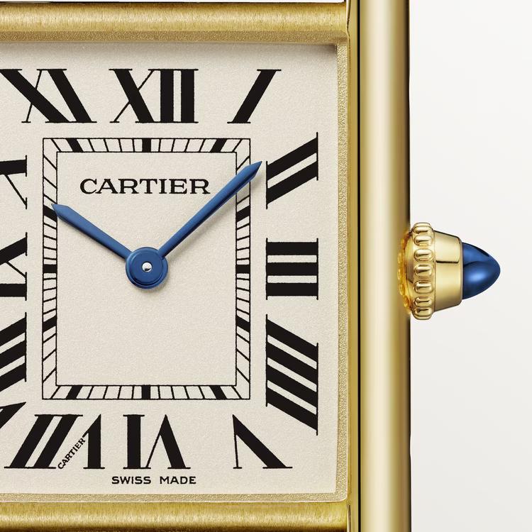 Đồng Hồ Cartier Tank Louis Cartier Watch Nữ Đen