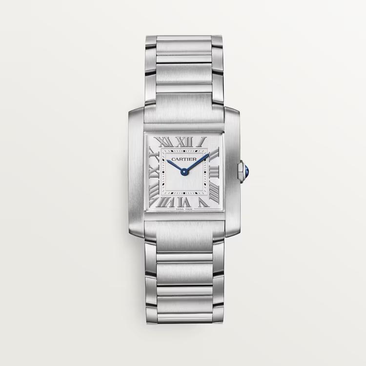 Đồng Hồ Cartier Tank Française Medium Watch Nữ Bạc