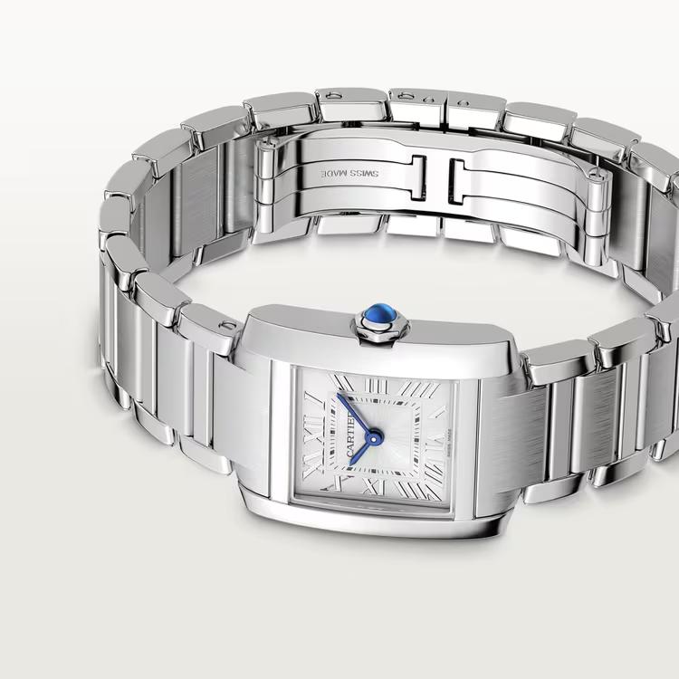 Đồng Hồ Cartier Tank Française Small Watch Nữ Bạc