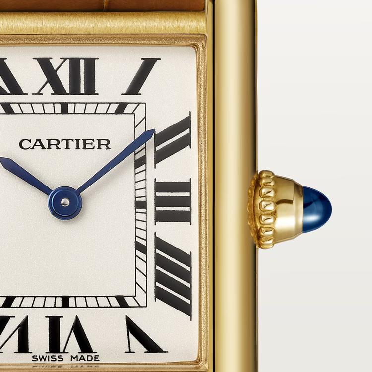 Đồng Hồ Cartier Tank Louis Cartier Watch Nữ Nâu