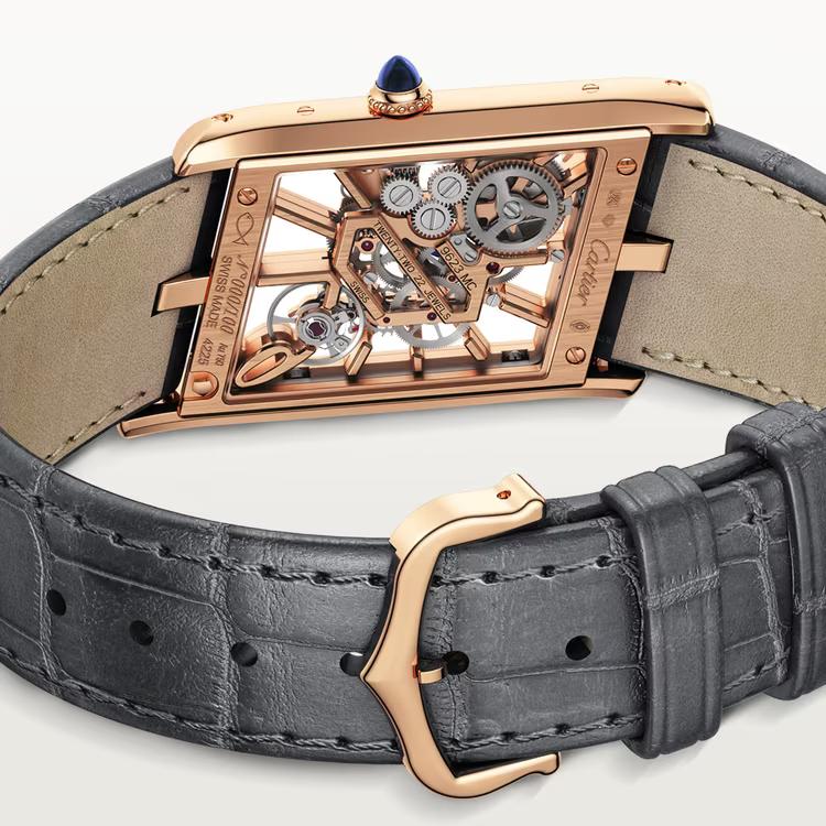 Đồng Hồ Cartier Tank Asymétrique Watch Nam Vàng Hồng