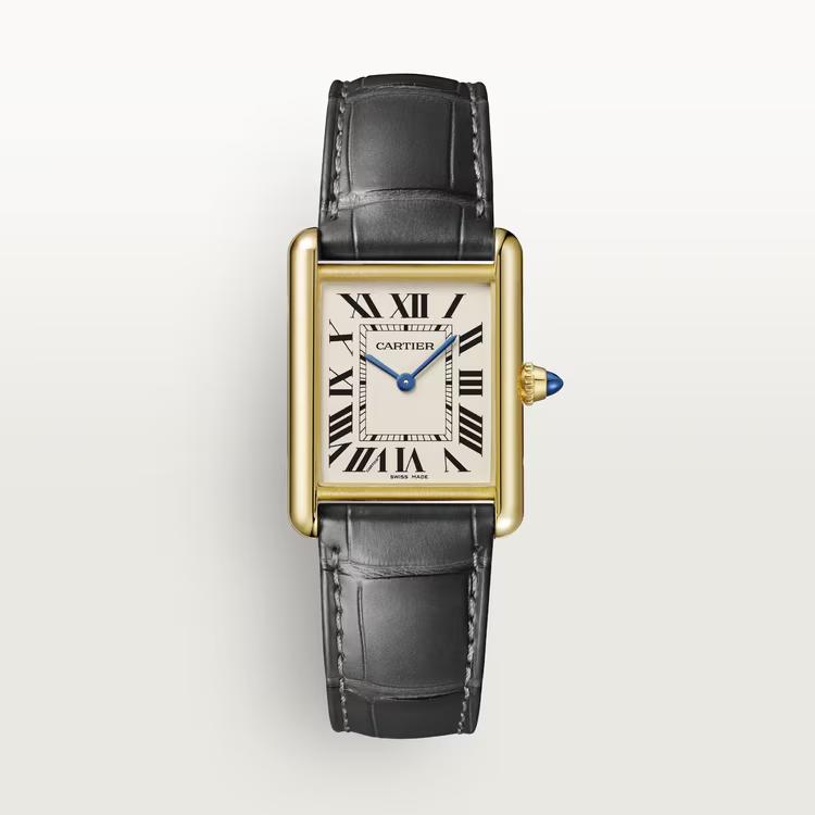 Đồng Hồ Cartier Tank Louis Cartier Watch Nữ Đen