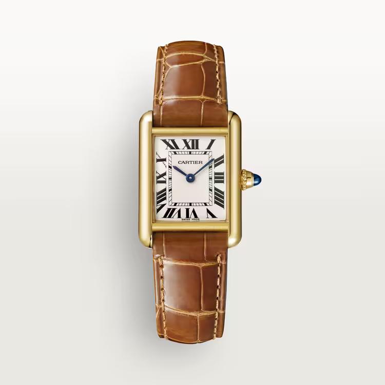 Đồng Hồ Cartier Tank Louis Cartier Watch Nữ Nâu