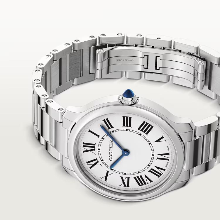 Đồng Hồ Cartier Ronde Must De Cartier Watch Nam Bạc