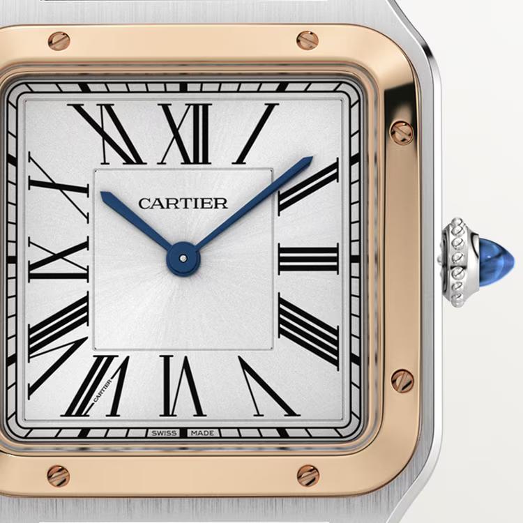 Đồng Hồ Cartier Santos-Dumont Watch Nữ Đen