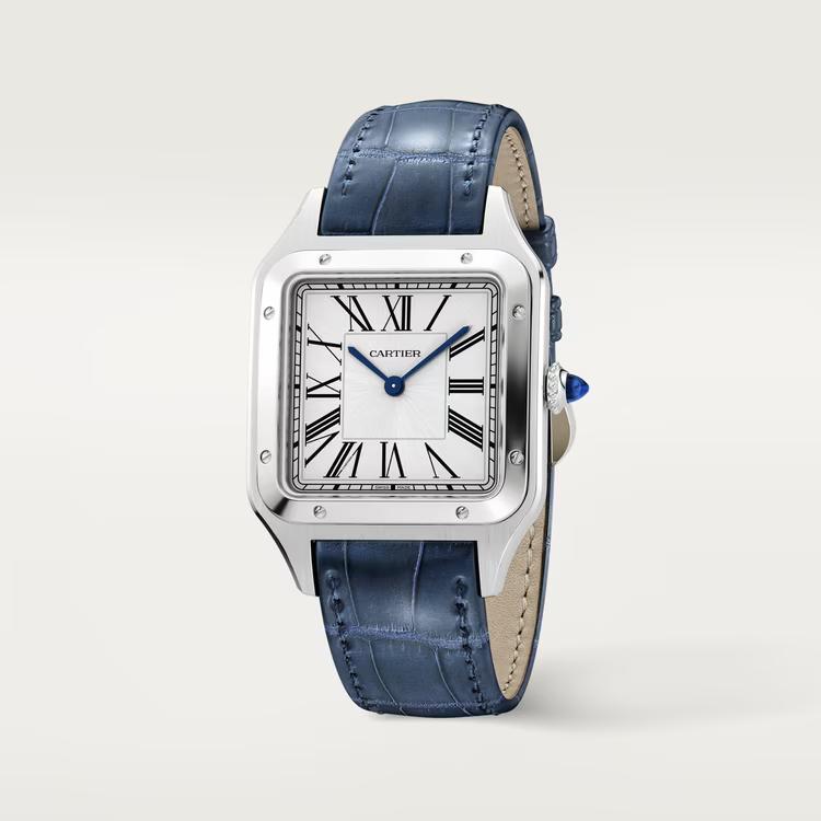 Đồng Hồ Cartier Santos-Dumont Watch Nữ Xanh Dương