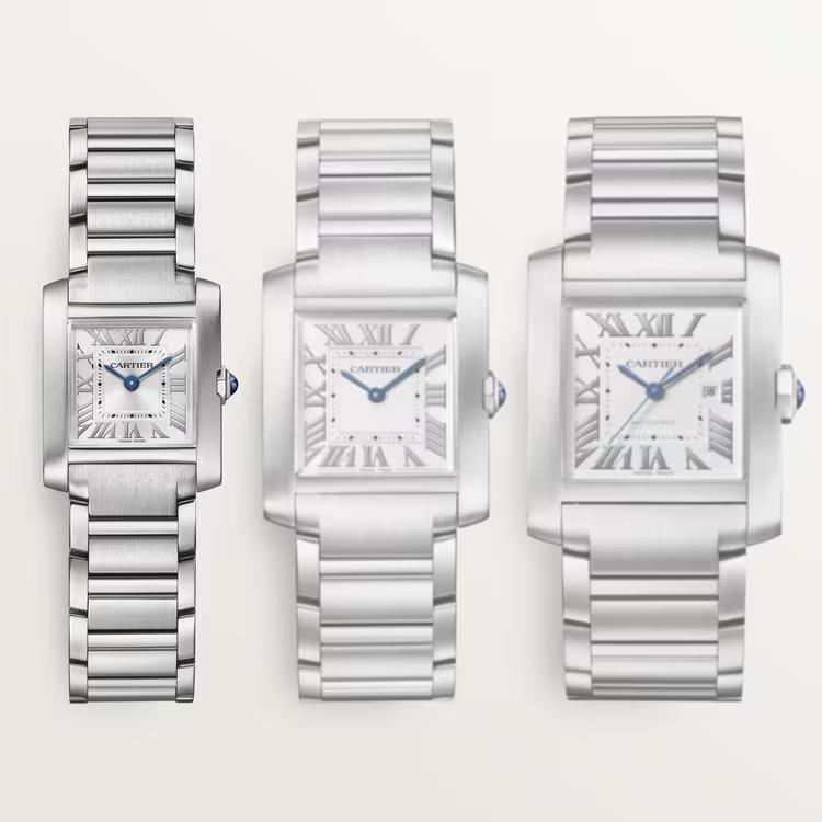 Đồng Hồ Cartier Tank Française Small Watch Nữ Bạc