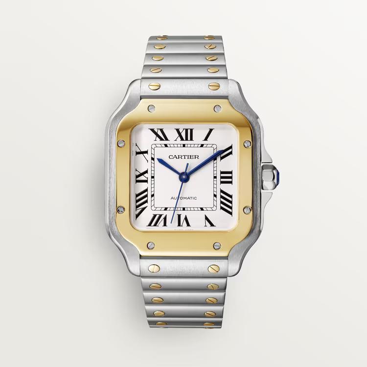 Đồng Hồ Cartier Santos De Cartier Watch Nữ Vàng