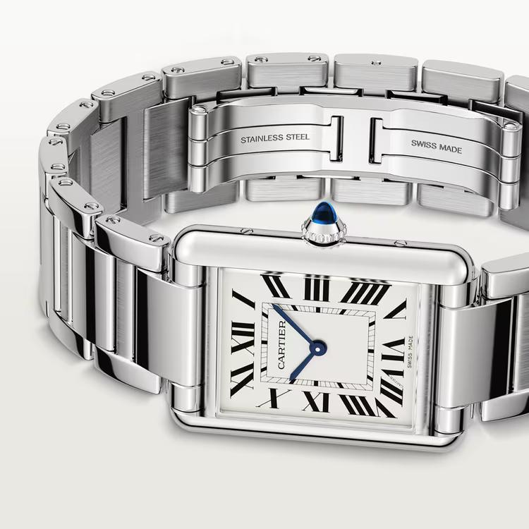 Đồng Hồ Cartier Tank Must Large Watch Nữ Bạc