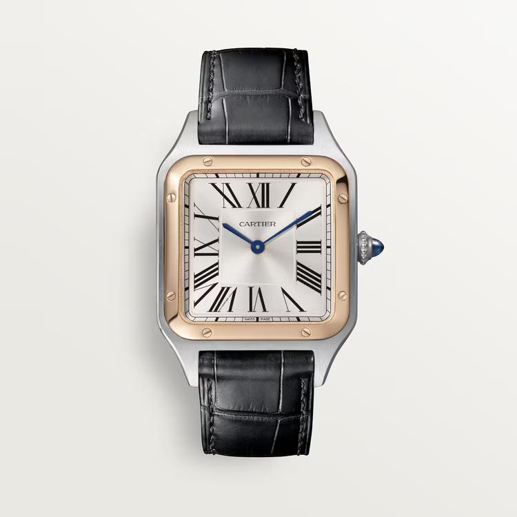 Đồng Hồ Cartier Santos-Dumont Watch Nữ Đen