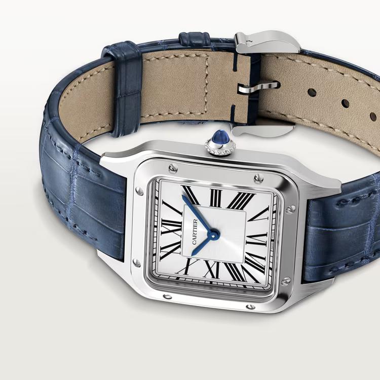 Đồng Hồ Cartier Santos-Dumont Small Watch Nữ Xanh Dương