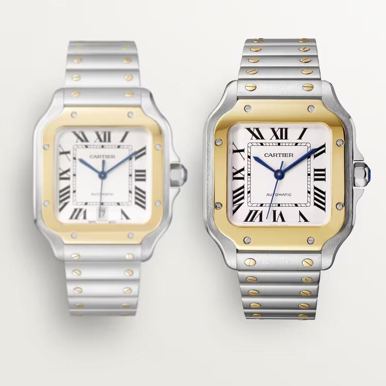 Đồng Hồ Cartier Santos De Cartier Watch Nữ Vàng