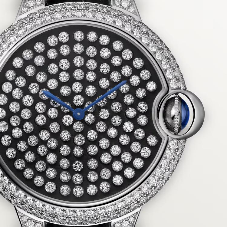 Đồng Hồ Cartier Ballon Bleu De Cartier Watch Nam Đen