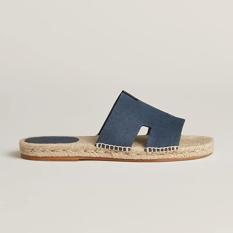 Dép Hermes Antigua Espadrille Nam Xanh Navy