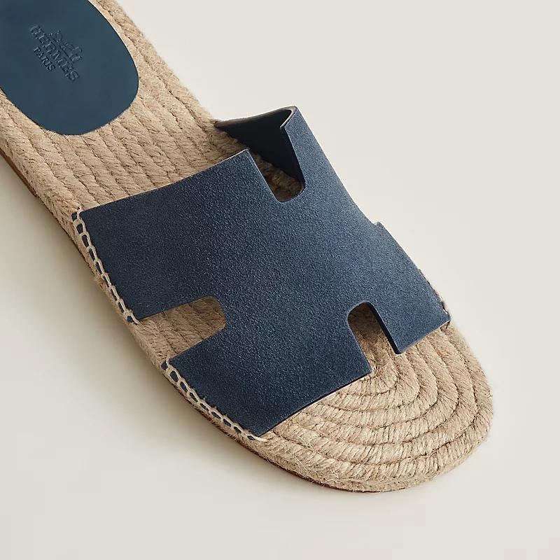 Dép Hermes Antigua Espadrille Nam Xanh Navy