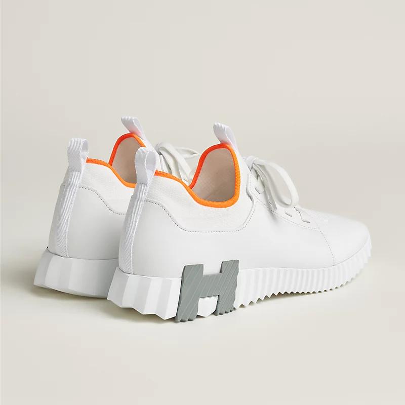 Giày Hermes Depart Slip-On Sneaker Nam Trắng Xám Cam