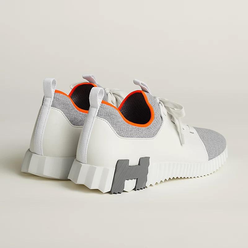 Giày Hermes Depart Slip-On Sneaker Nam Trắng Xám