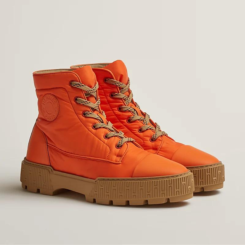 Giày Hermes Fresh Ankle Boot Nam Cam