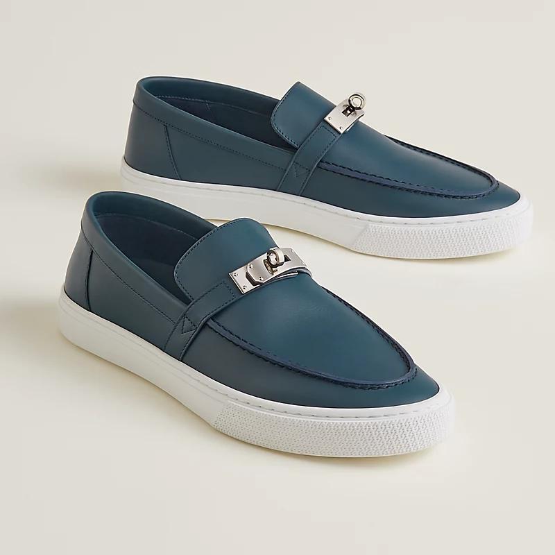 Giày Hermes Game Slip-On Sneaker Nam Xanh Dương