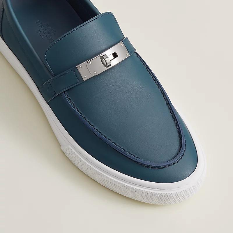 Giày Hermes Game Slip-On Sneaker Nam Xanh Dương