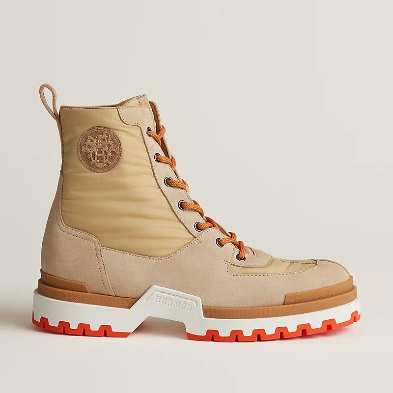 Giày Hermes Grip Ankle Boot Nam Be