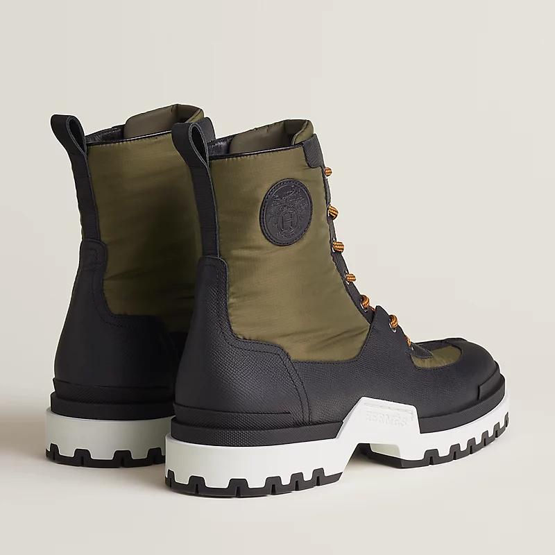 Giày Hermes Grip Ankle Boot Nam Đen Xanh