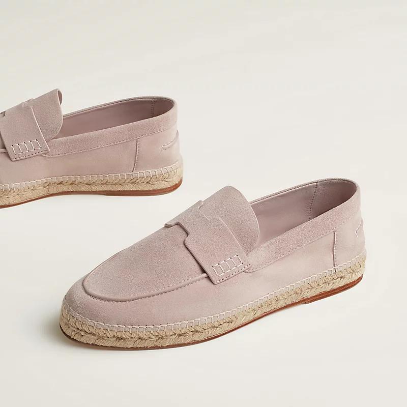 Giày Hermes Trip Espadrille Nam Hồng