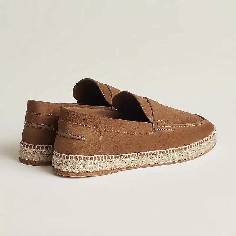 Giày Hermes Trip Espadrille Brun Fumé Nam Nâu