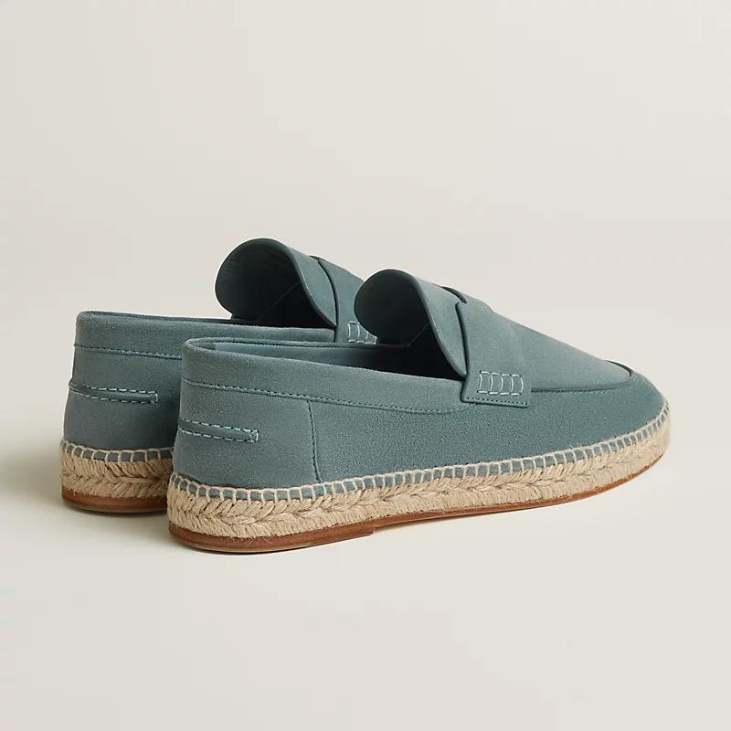 Giày Hermes Trip Espadrille Gris Antarctique Nam Xanh Dương