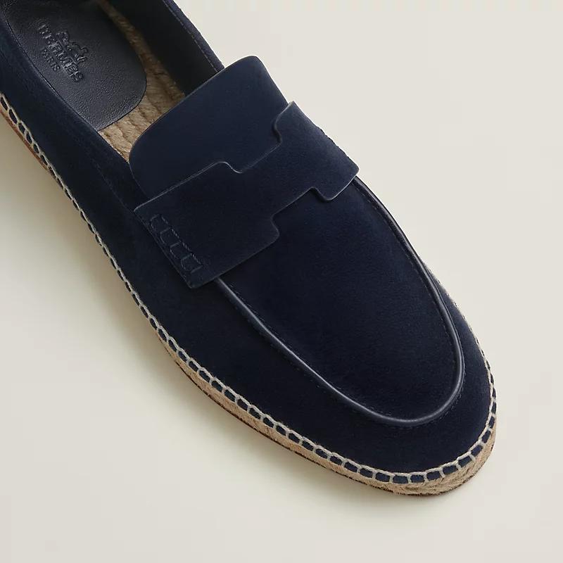 Giày Hermes Trip Espadrille Nam Xanh Navy