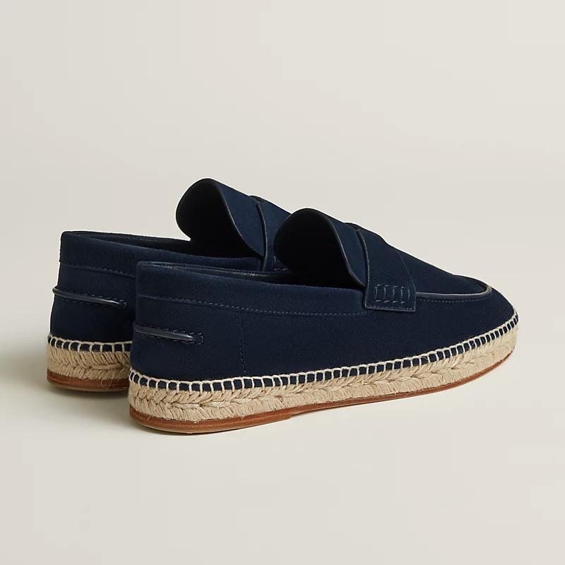 Giày Hermes Trip Espadrille Nam Xanh Navy