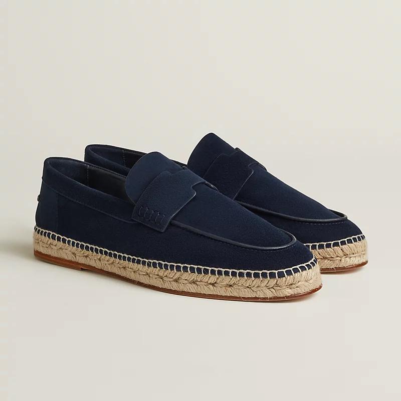 Giày Hermes Trip Espadrille Nam Xanh Navy