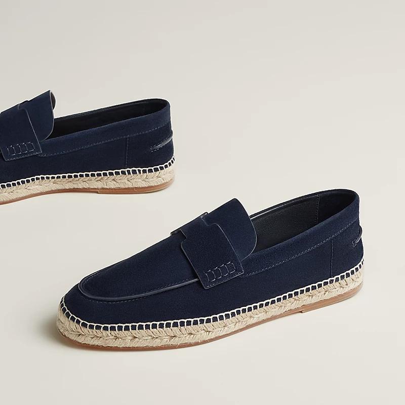 Giày Hermes Trip Espadrille Nam Xanh Navy