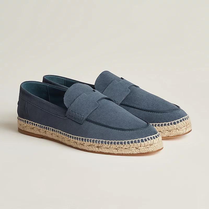 Giày Hermes Trip Espadrille Nam Xanh Dương