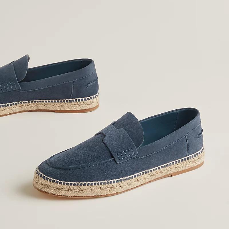 Giày Hermes Trip Espadrille Nam Xanh Dương