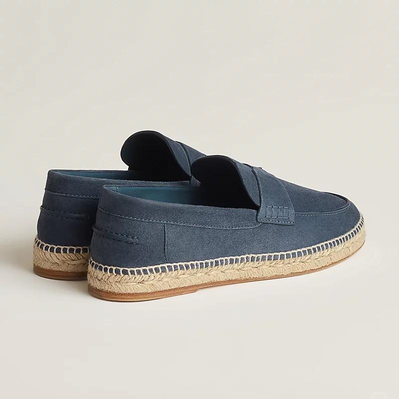 Giày Hermes Trip Espadrille Nam Xanh Dương