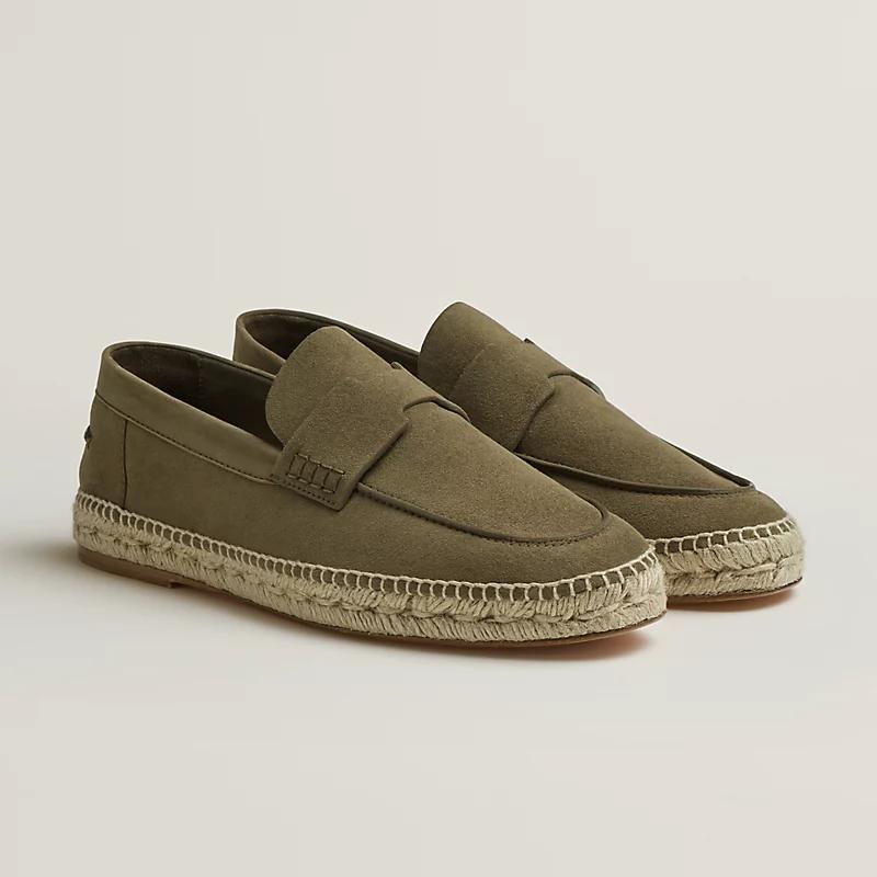 Giày Hermes Trip Espadrille Vert Toundra Nam Xanh Lá