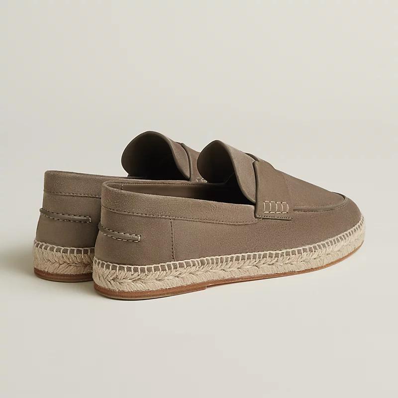 Giày Hermes Trip Espadrille Nam Nâu Nhạt