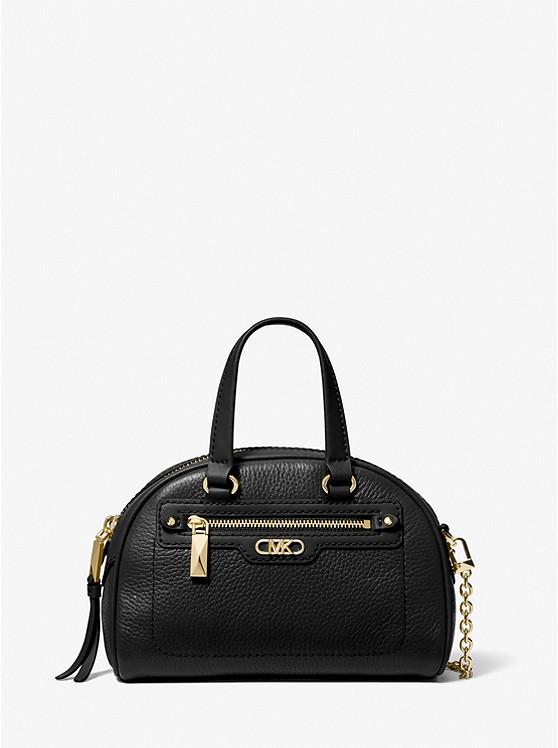 Túi Michael Kors Williamsburg Extra-Small Pebbled Leather Crossbody Bag Nữ Đen