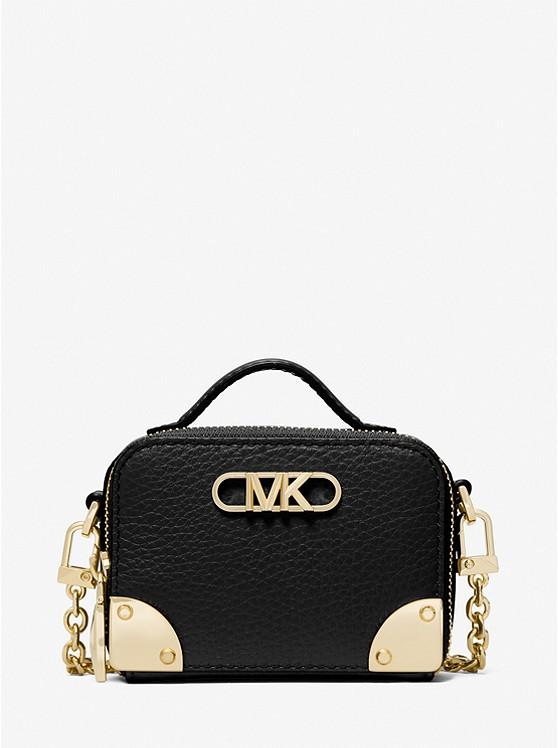 Túi Michael Kors Estelle Micro Pebbled Leather Crossbody Bag Nữ Đen