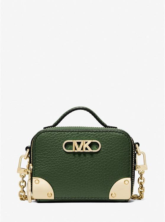 Túi Michael Kors Estelle Micro Pebbled Leather Crossbody Bag Nữ Xanh Lá