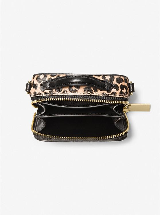 Túi Michael Kors Estelle Micro Leopard Print Calf Hair Crossbody Bag Nữ Da Báo