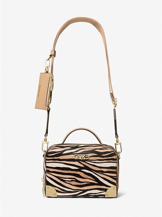 Túi Michael Kors Estelle Small Tiger Print Calf Hair Satchel Nữ Da Hổ