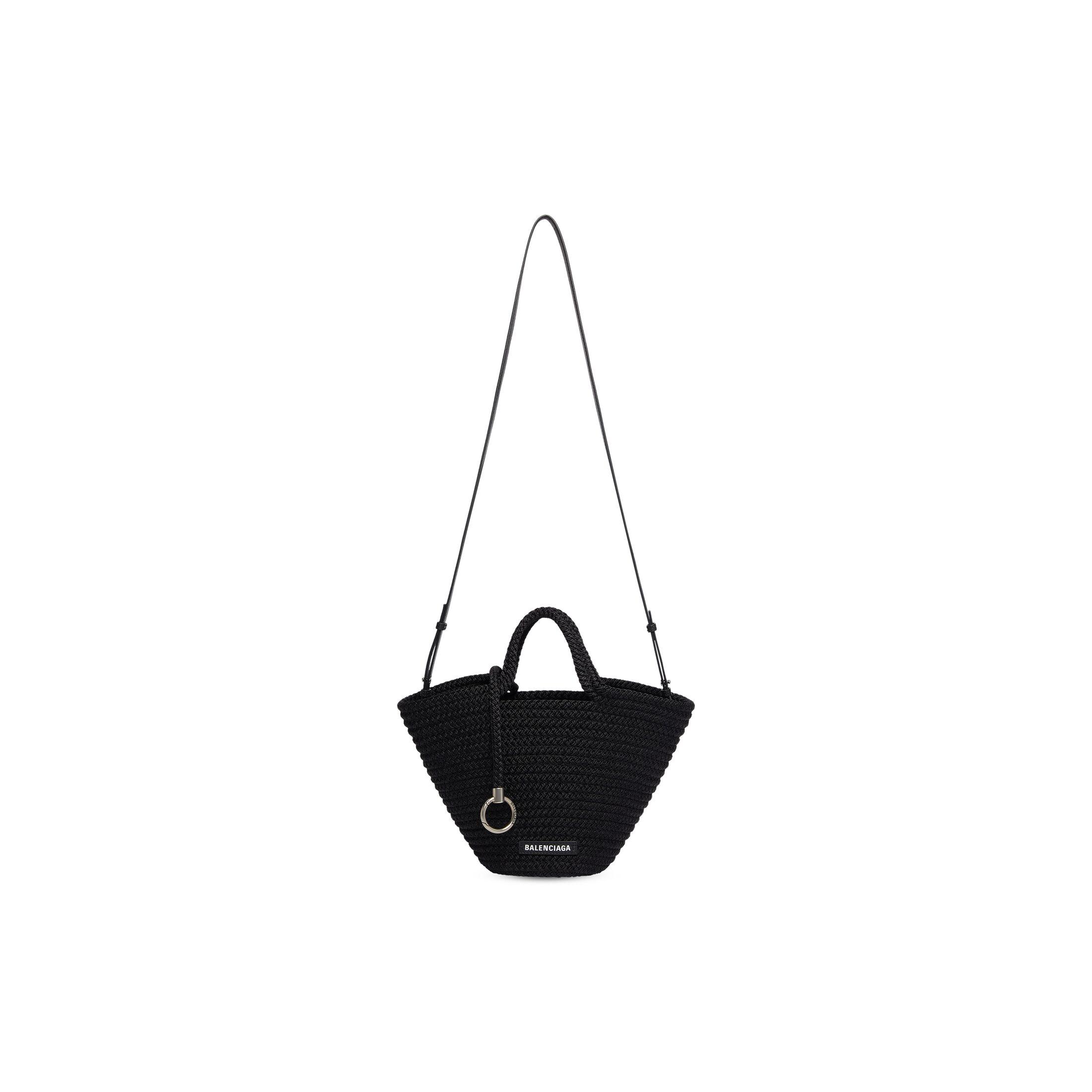 Túi Balenciaga Ibiza Small Basket With Strap Nữ Đen