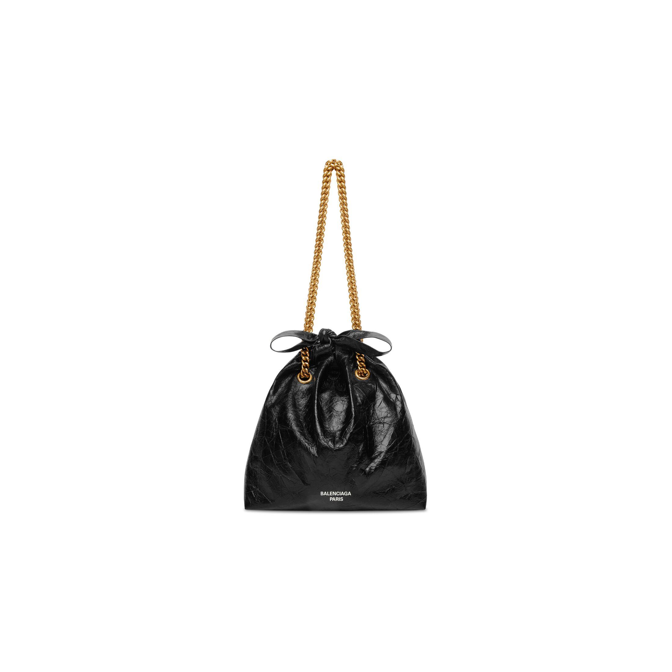 Túi Balenciaga Crush Small Tote Bag Nữ Đen