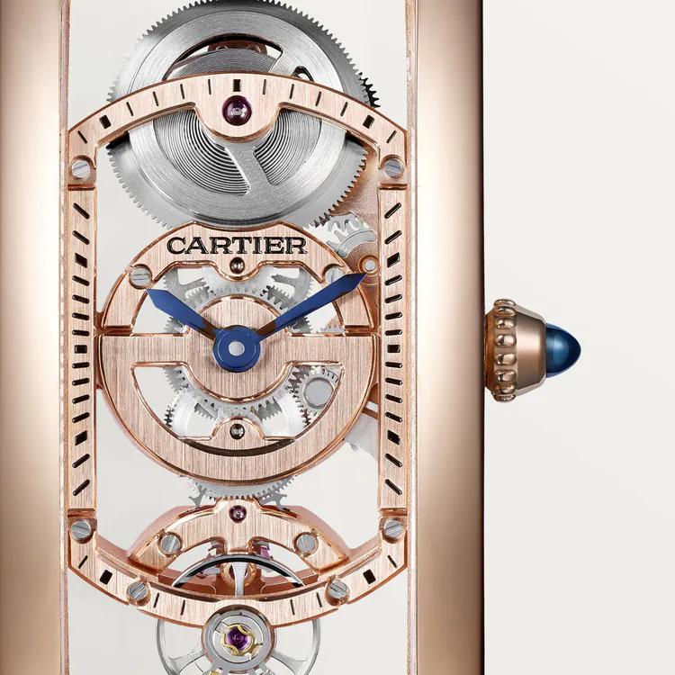 Đồng Hồ Cartier Tank Cintrée Watch Nam Nâu